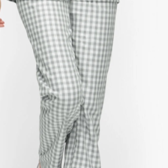 NWT Talbots Gray and white Gingham Pj set - Picture 11 of 12